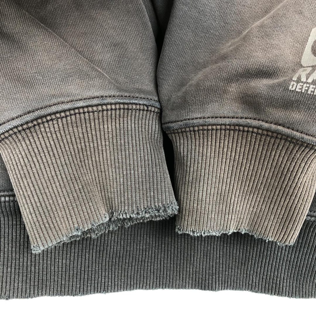 Carhartt ORIGINAL FIT sweatshirt pullover hoodie, men's size L cotton gray type Vintage Second Hand