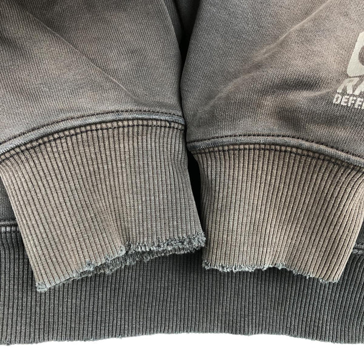 Carhartt ORIGINAL FIT sweatshirt pullover hoodie, men's size L cotton gray type Vintage Second Hand
