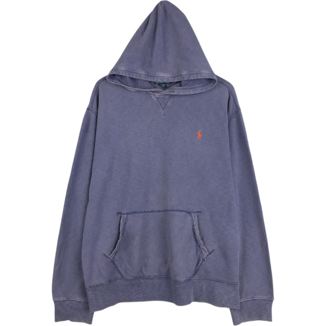 Ralph Lauren POLO by Ralph Lauren Sweatshirt Pullover Hoodie Men's XL cotton Purple type blue-purple Vintage Second Hand