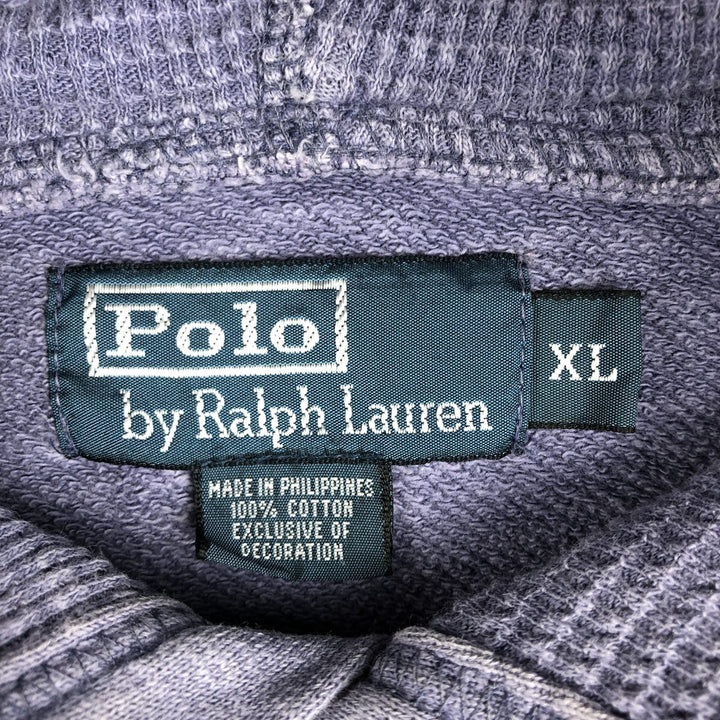 Ralph Lauren POLO by Ralph Lauren Sweatshirt Pullover Hoodie Men's XL cotton Purple type blue-purple Vintage Second Hand