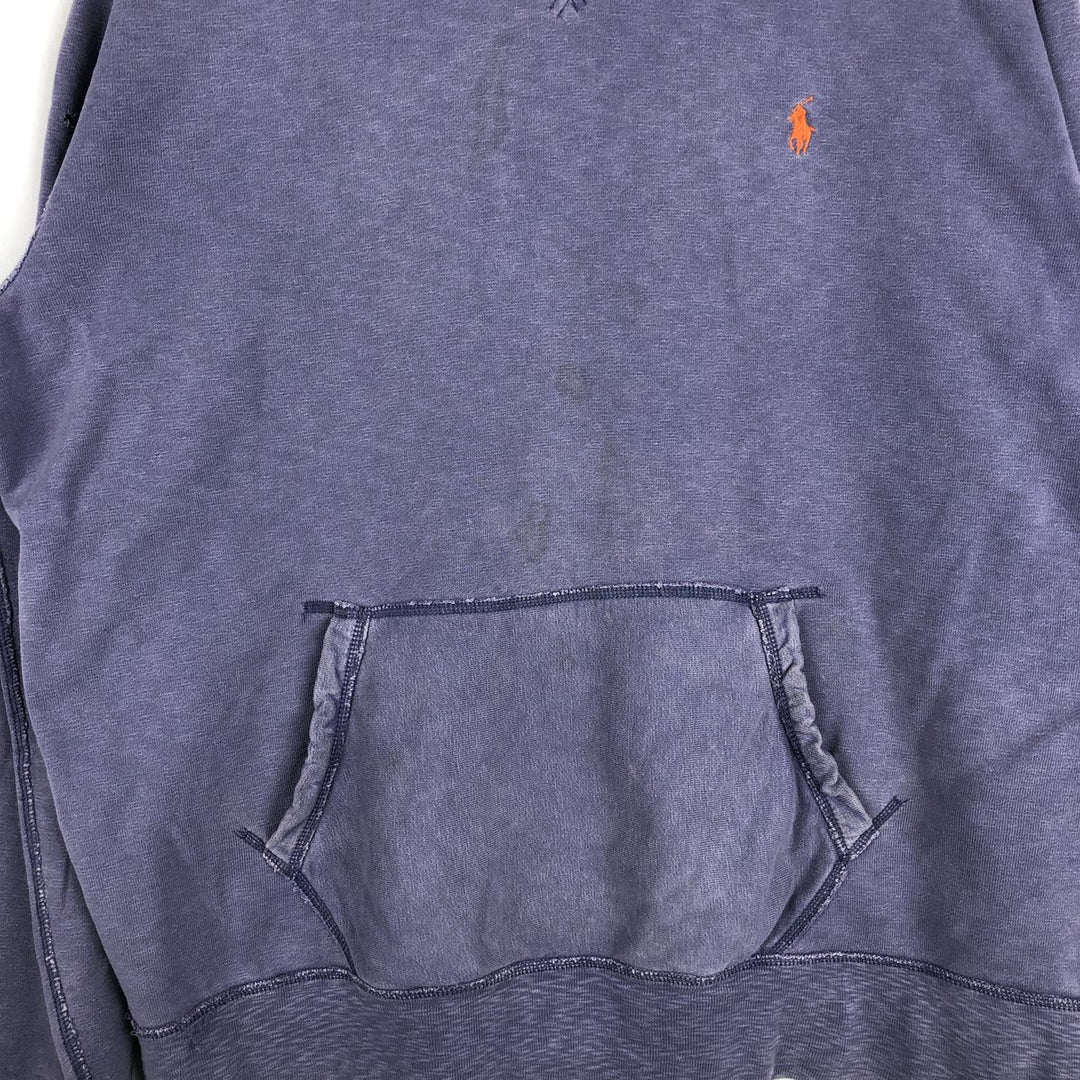 Ralph Lauren POLO by Ralph Lauren Sweatshirt Pullover Hoodie Men's XL cotton Purple type blue-purple Vintage Second Hand