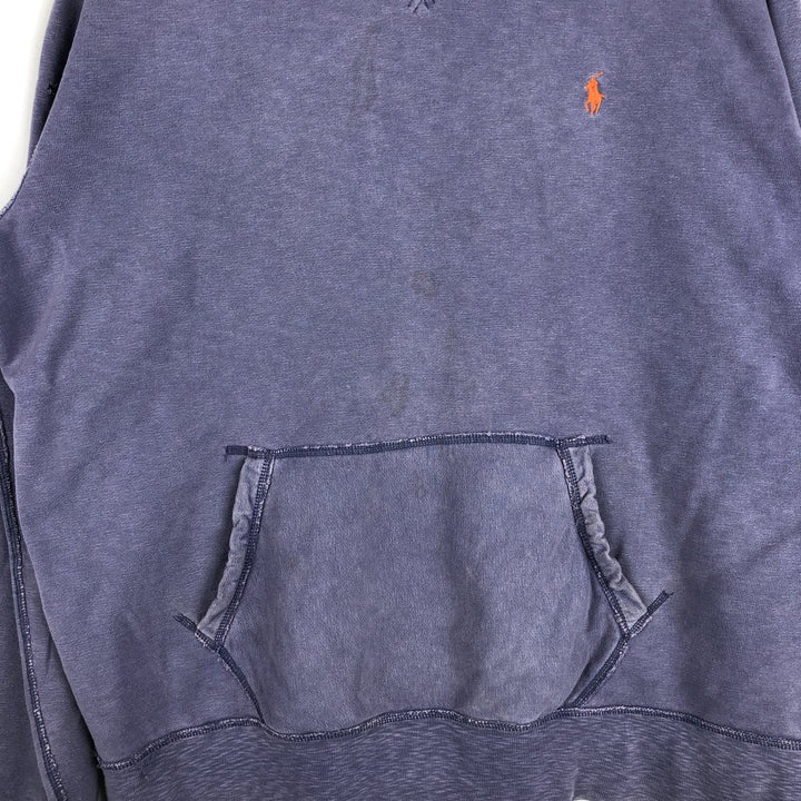 Ralph Lauren POLO by Ralph Lauren Sweatshirt Pullover Hoodie Men's XL cotton Purple type blue-purple Vintage Second Hand