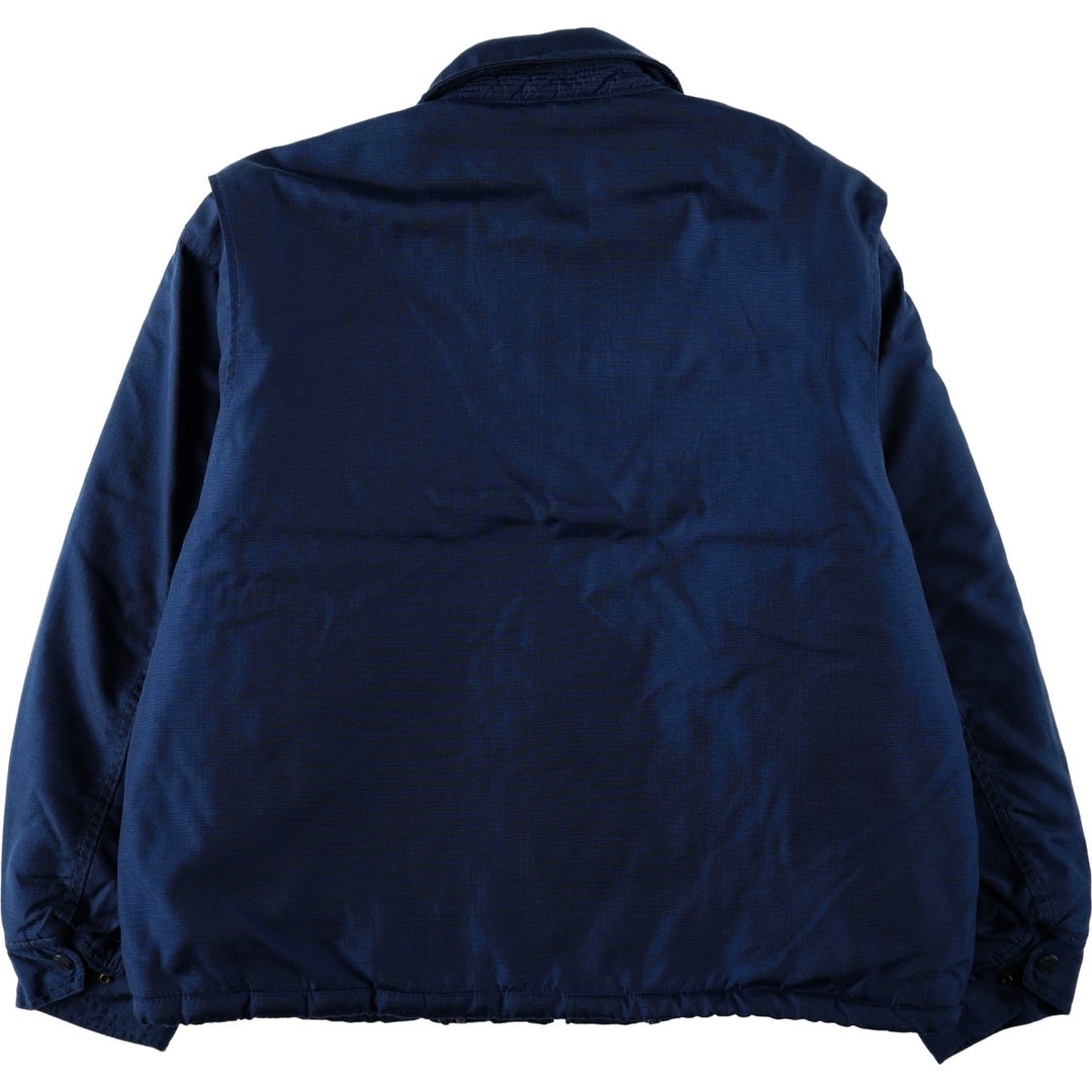 Schott Ripstop Padded Jacket Puffer Jacket Men's Size L unclear navy blue type Vintage Second Hand