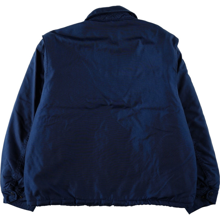 Schott Ripstop Padded Jacket Puffer Jacket Men's Size L unclear navy blue type Vintage Second Hand