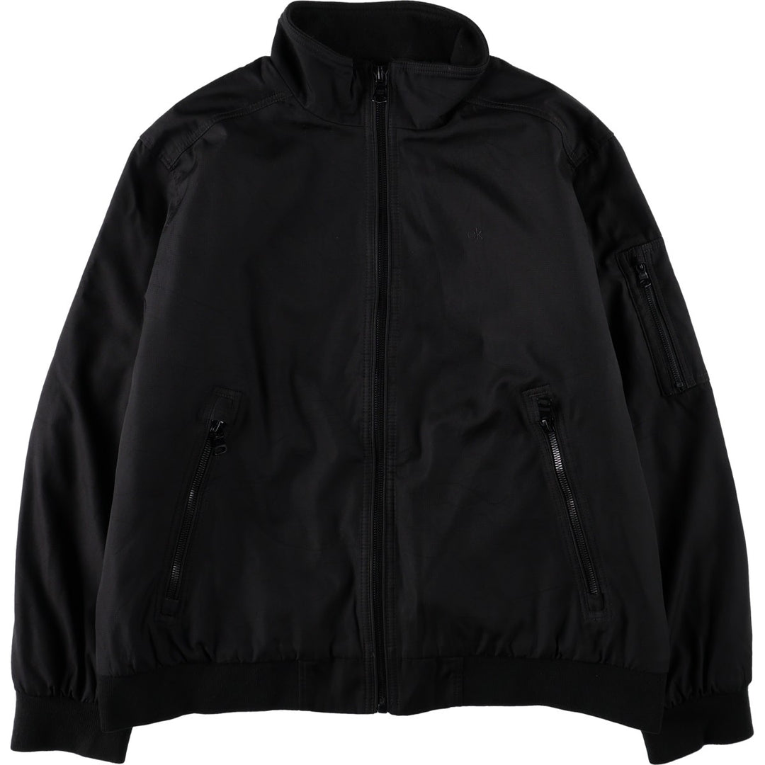 Calvin Klein padded puffer jacket, men's size XL polyester black type Vintage Second Hand