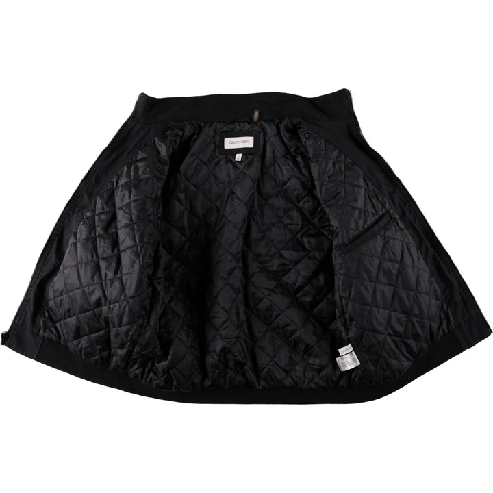 Calvin Klein padded puffer jacket, men's size XL polyester black type Vintage Second Hand