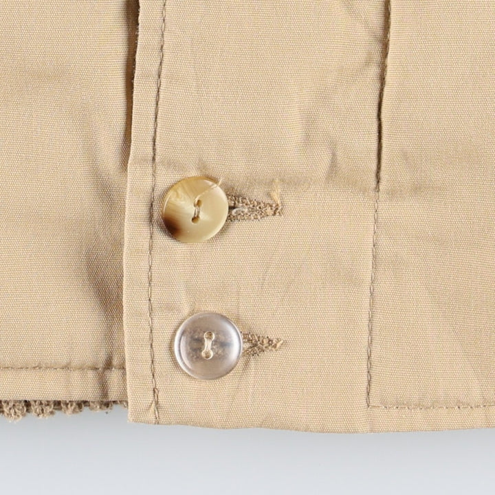 1980'S Catalina Varsity Padded Derby Jacket, Cup Shoulder Jacket, Made in USA, Men's Size L (Equivalent), Vintage unclear Beige type Vintage Second Hand