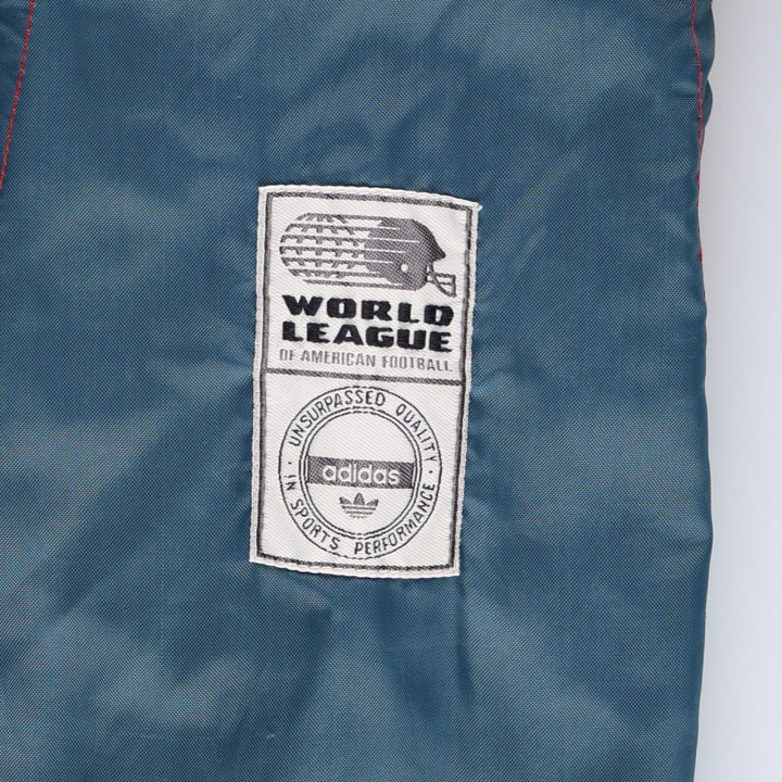 90'S Adidas Trefoil Logo Barcelona Dragons Padded Jacket Puffer Jacket Men's Size L (approx.) Vintage cotton red type Vintage Second Hand