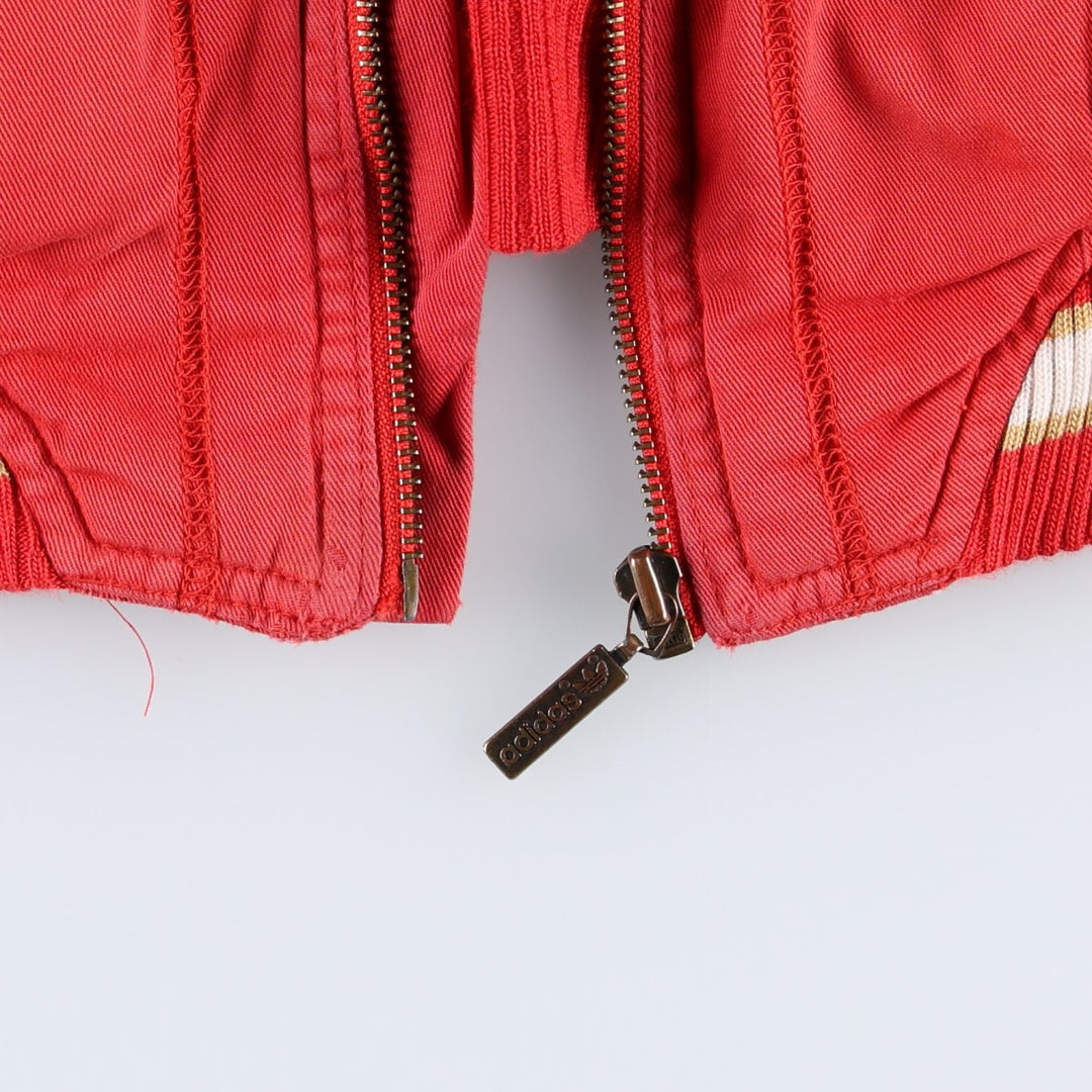90'S Adidas Trefoil Logo Barcelona Dragons Padded Jacket Puffer Jacket Men's Size L (approx.) Vintage cotton red type Vintage Second Hand