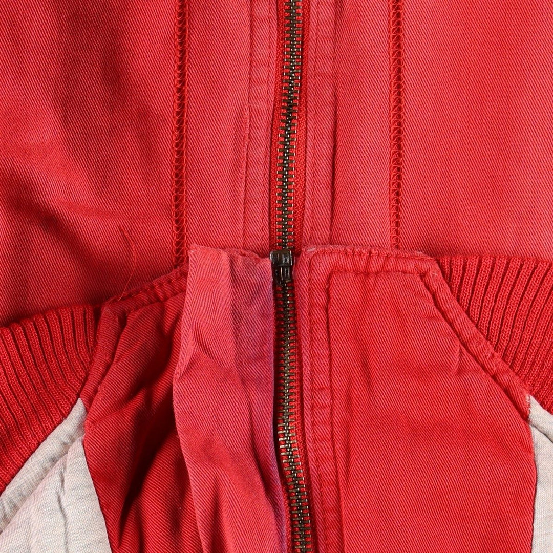 90'S Adidas Trefoil Logo Barcelona Dragons Padded Jacket Puffer Jacket Men's Size L (approx.) Vintage cotton red type Vintage Second Hand