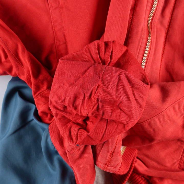 90'S Adidas Trefoil Logo Barcelona Dragons Padded Jacket Puffer Jacket Men's Size L (approx.) Vintage cotton red type Vintage Second Hand