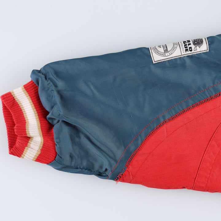 90'S Adidas Trefoil Logo Barcelona Dragons Padded Jacket Puffer Jacket Men's Size L (approx.) Vintage cotton red type Vintage Second Hand