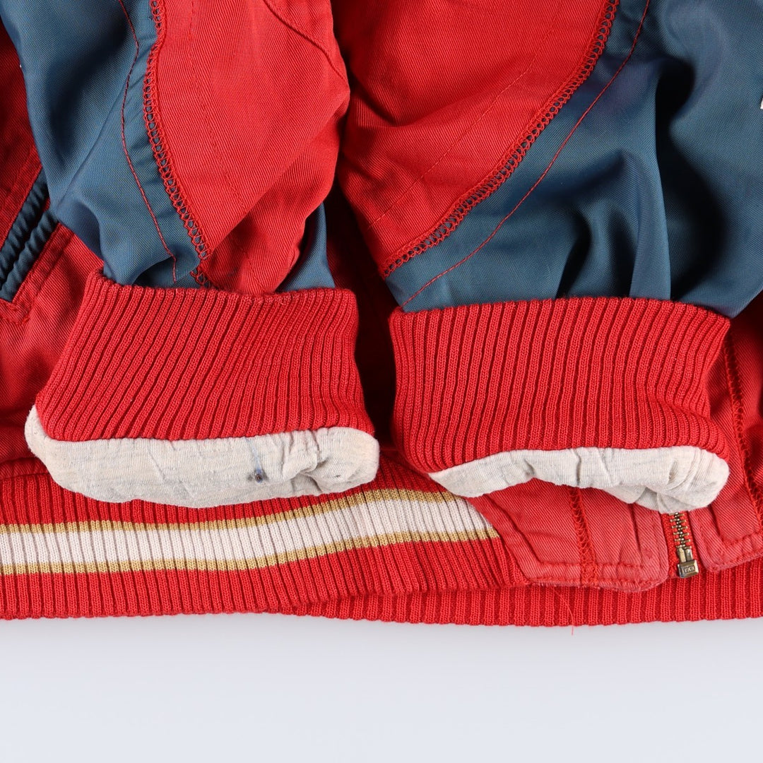 90'S Adidas Trefoil Logo Barcelona Dragons Padded Jacket Puffer Jacket Men's Size L (approx.) Vintage cotton red type Vintage Second Hand