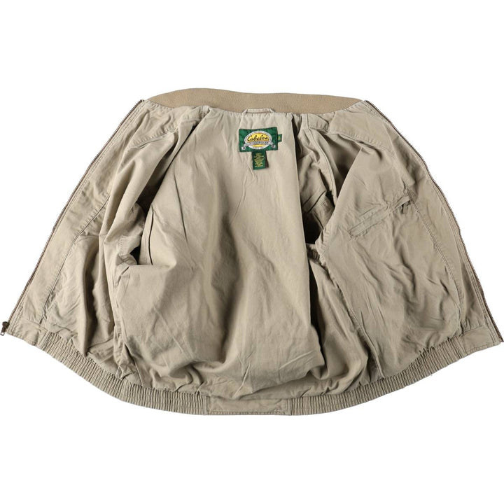 90s-00'S Cabelas cotton blouson, men's size M equivalent, vintage. cotton Khaki type beige Vintage Second Hand