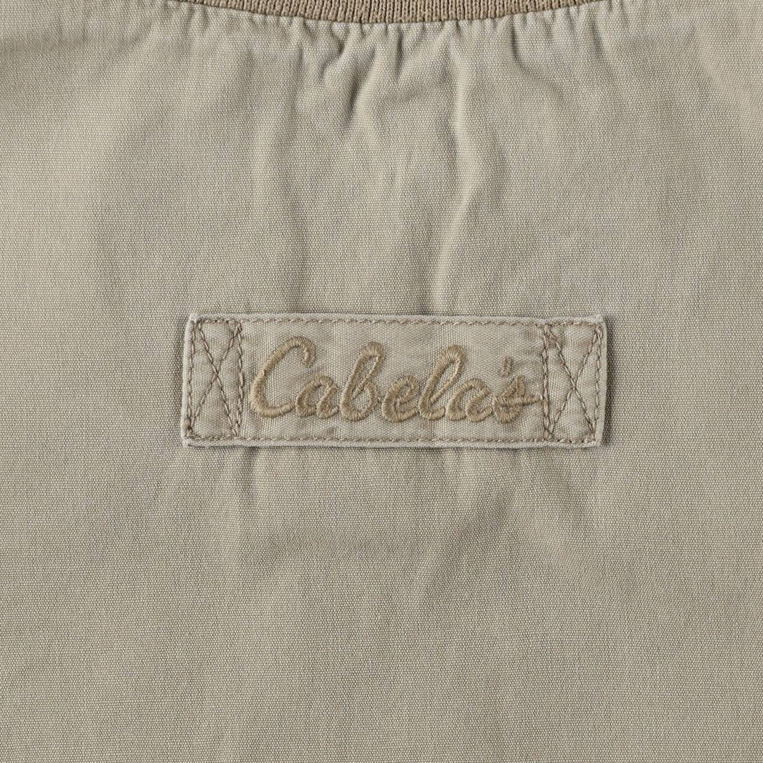 90s-00'S Cabelas cotton blouson, men's size M equivalent, vintage. cotton Khaki type beige Vintage Second Hand
