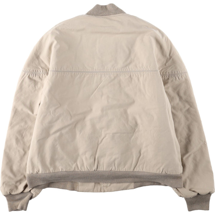 70s-80'S Fashioned Sportswear Derby Jacket, Cup Shoulder Jacket, Men's XL equivalent, Vintage unclear Beige type Vintage Second Hand