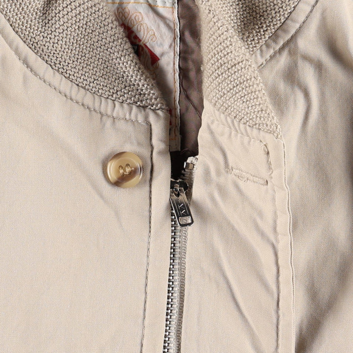 70s-80'S Fashioned Sportswear Derby Jacket, Cup Shoulder Jacket, Men's XL equivalent, Vintage unclear Beige type Vintage Second Hand