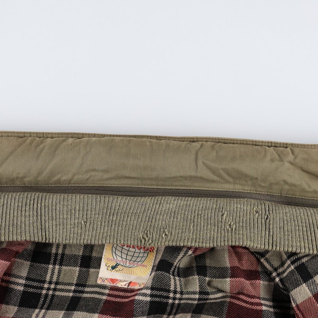 Big Size 1960'S McGregor Globe Tag Padded Jacket Puffer Jacket Men's XXXL Equivalent Vintage cotton Khaki type Vintage Second Hand
