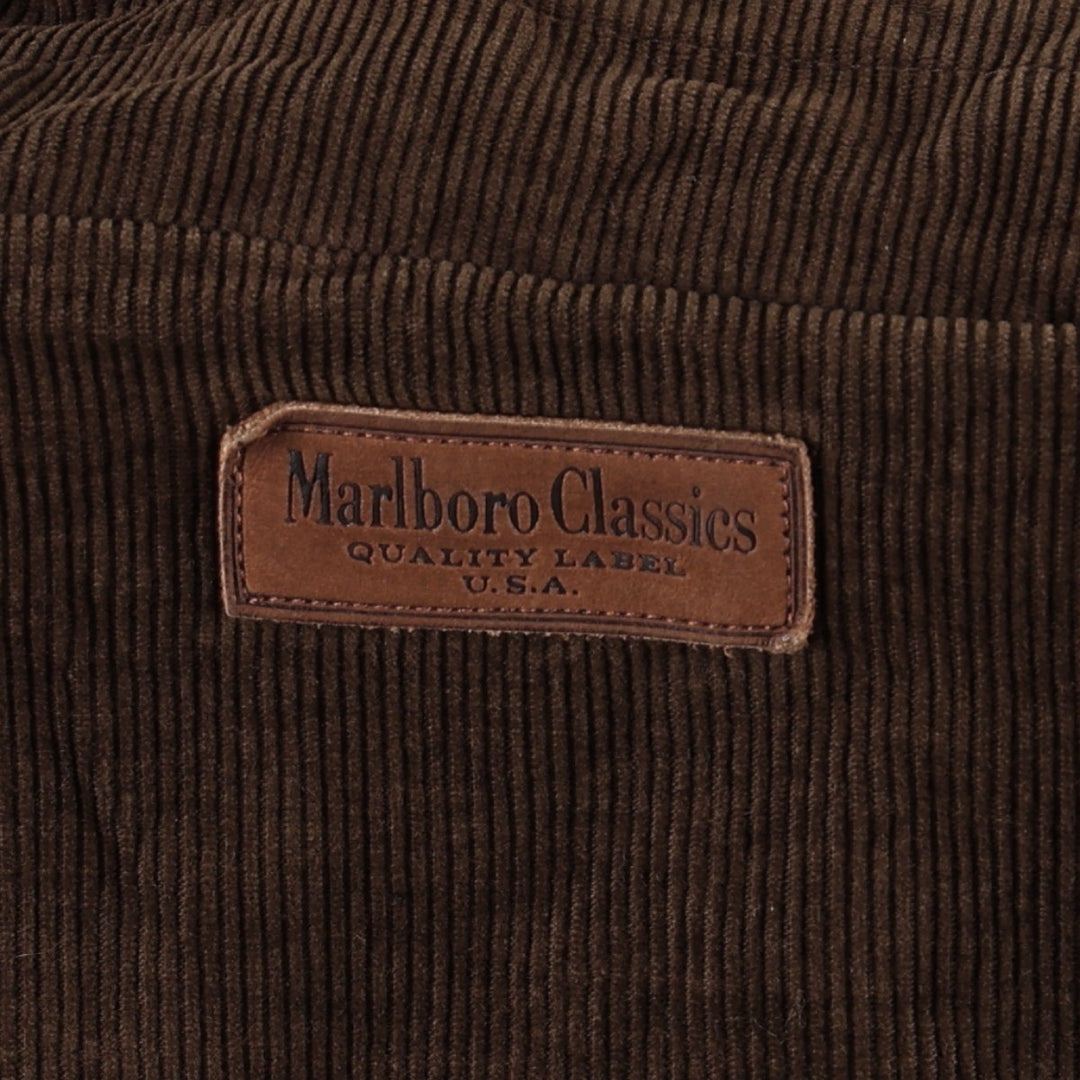 1990'S Marlboro Classics padded corduroy jacket, made in Italy, men's size M equivalent, vintage. cotton brown type Vintage Second Hand