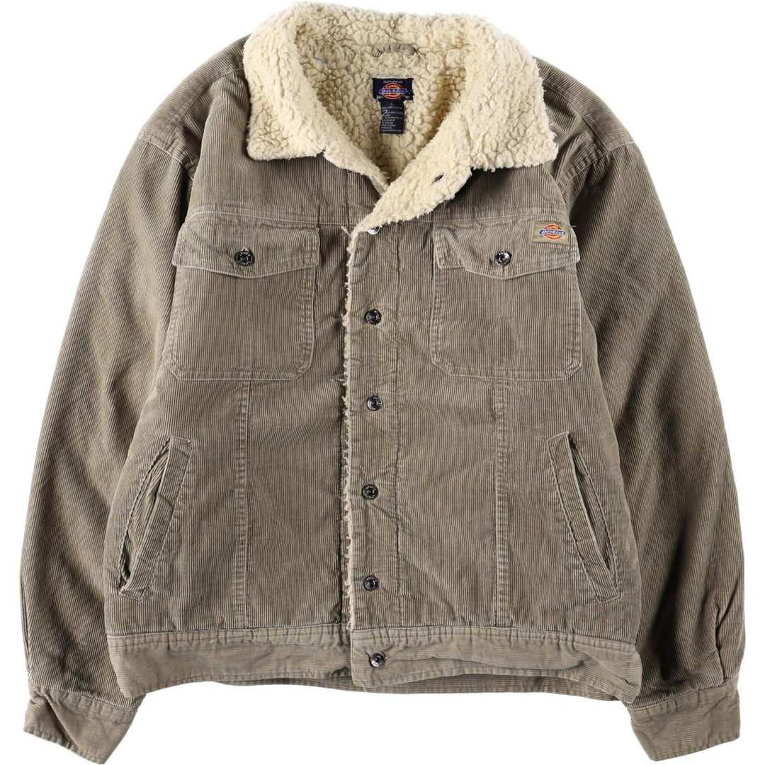 Dickies padded corduroy jacket, men's size L cotton Beige type Vintage Second Hand