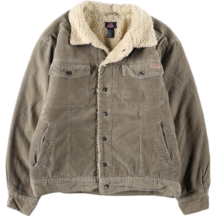 Dickies padded corduroy jacket, men's size L cotton Beige type Vintage Second Hand