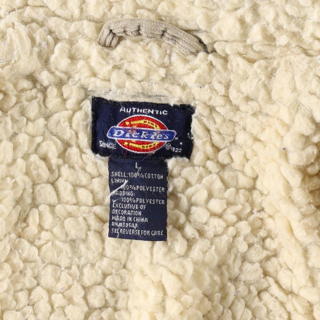 Dickies padded corduroy jacket, men's size L cotton Beige type Vintage Second Hand