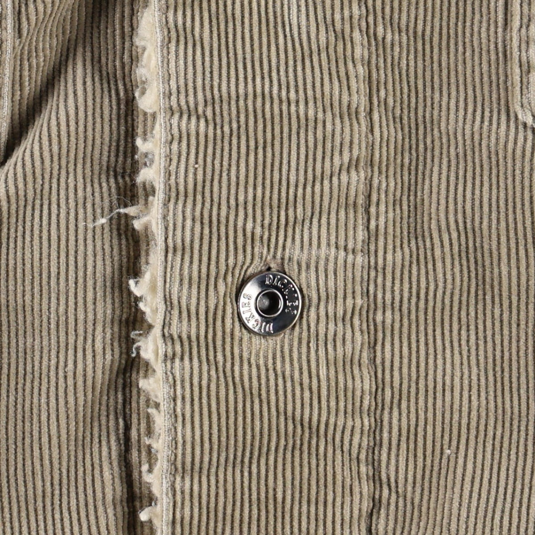 Dickies padded corduroy jacket, men's size L cotton Beige type Vintage Second Hand