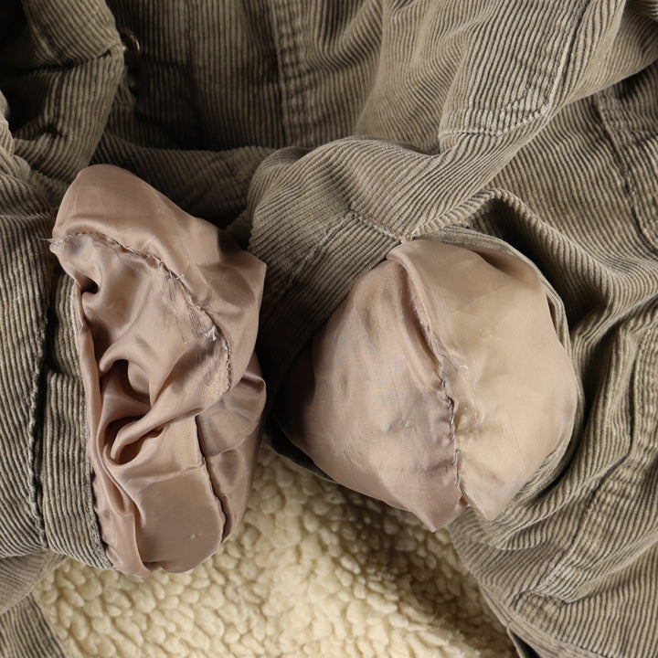 Dickies padded corduroy jacket, men's size L cotton Beige type Vintage Second Hand