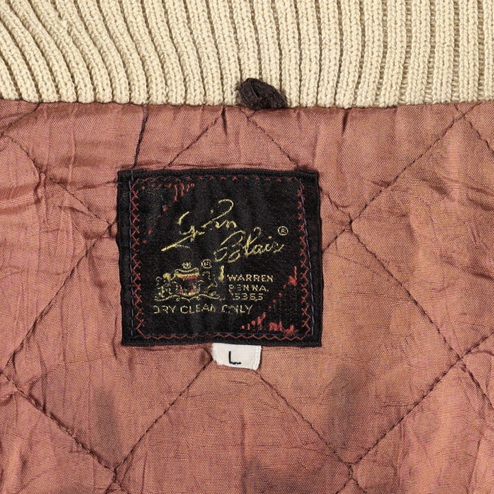 1960s-1970'S JOHN BLAIR Padded Pharaoh Jacket, Men's Size L (approx.), Vintage Polyester (insulation) brown type Vintage Second Hand