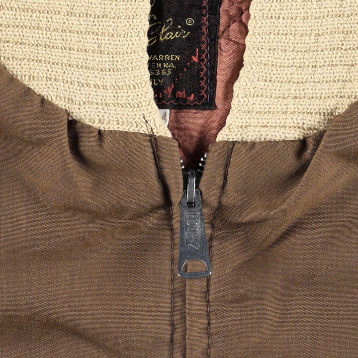 1960s-1970'S JOHN BLAIR Padded Pharaoh Jacket, Men's Size L (approx.), Vintage Polyester (insulation) brown type Vintage Second Hand