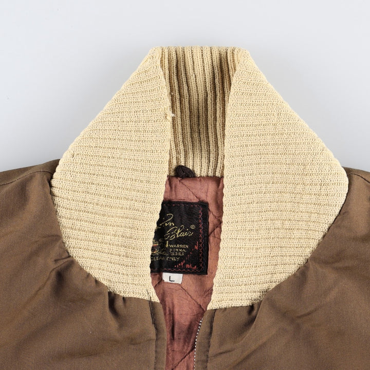 1960s-1970'S JOHN BLAIR Padded Pharaoh Jacket, Men's Size L (approx.), Vintage Polyester (insulation) brown type Vintage Second Hand