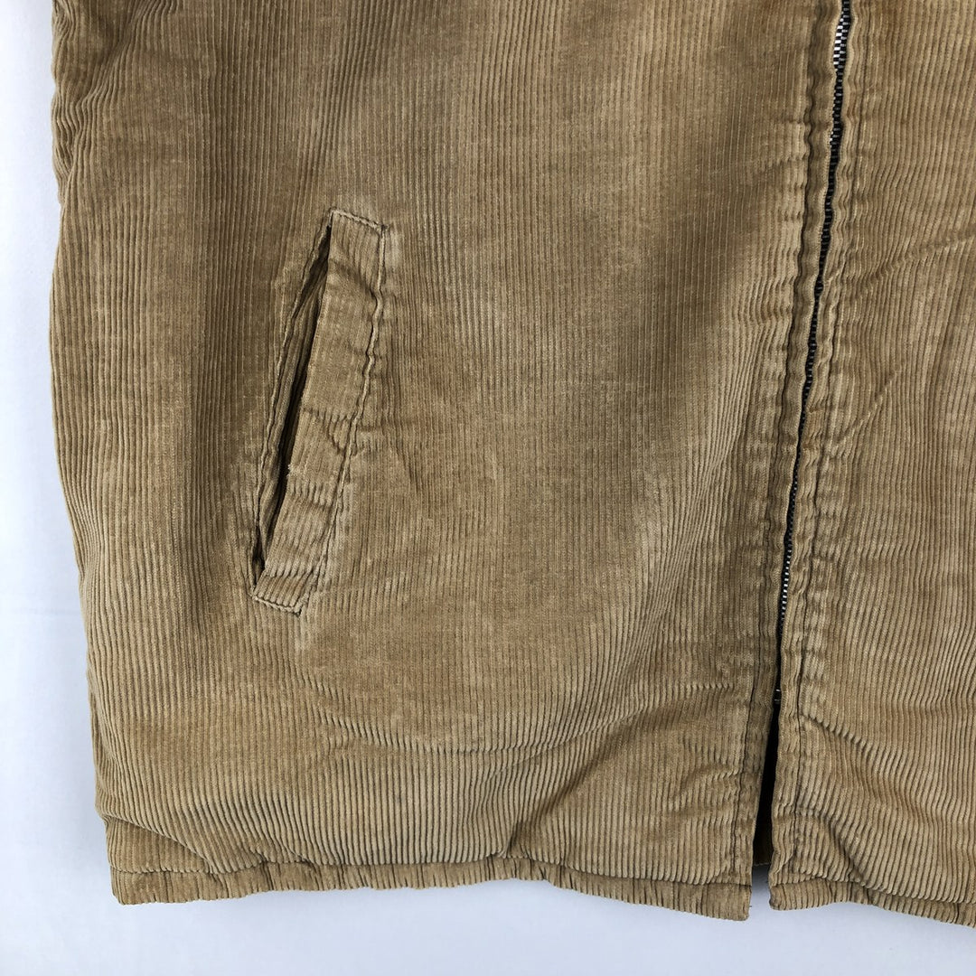 70s-80'S John Blair WARREN PENNA Padded Corduroy Jacket, Men's XXL equivalent, Vintage unclear beige type brown Vintage Second Hand