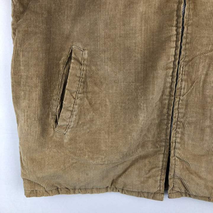 70s-80'S John Blair WARREN PENNA Padded Corduroy Jacket, Men's XXL equivalent, Vintage unclear beige type brown Vintage Second Hand