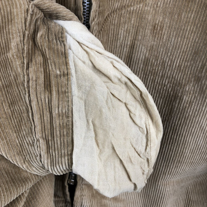 70s-80'S John Blair WARREN PENNA Padded Corduroy Jacket, Men's XXL equivalent, Vintage unclear beige type brown Vintage Second Hand