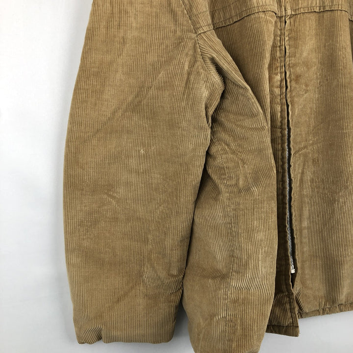 70s-80'S John Blair WARREN PENNA Padded Corduroy Jacket, Men's XXL equivalent, Vintage unclear beige type brown Vintage Second Hand