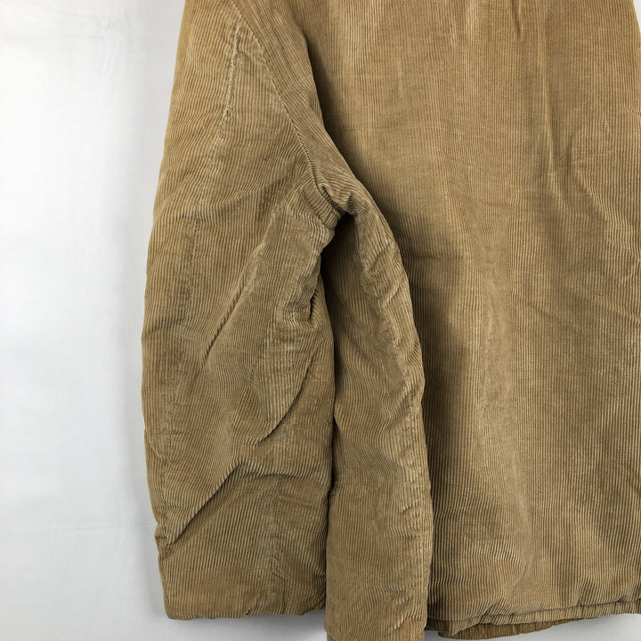 70s-80'S John Blair WARREN PENNA Padded Corduroy Jacket, Men's XXL equivalent, Vintage unclear beige type brown Vintage Second Hand