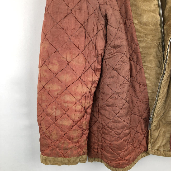 70s-80'S John Blair WARREN PENNA Padded Corduroy Jacket, Men's XXL equivalent, Vintage unclear beige type brown Vintage Second Hand