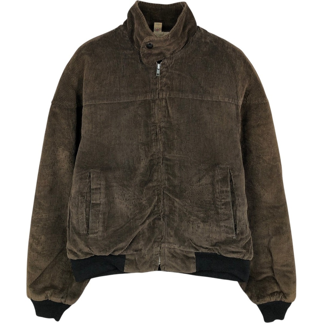 ~90'S Cal Craft Stand Collar Corduroy Boa Jacket, Made in USA, Men's Size L (Equivalent), Vintage unclear brown type Vintage Second Hand