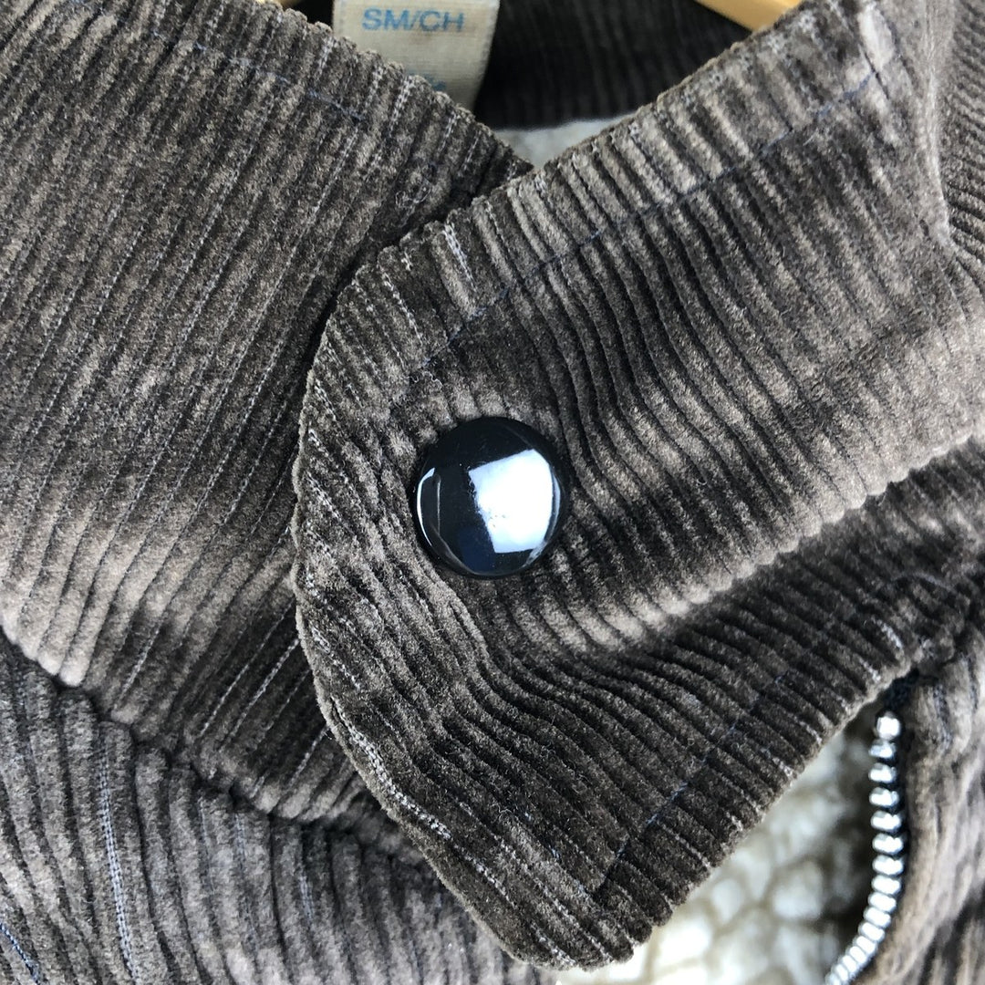 ~90'S Cal Craft Stand Collar Corduroy Boa Jacket, Made in USA, Men's Size L (Equivalent), Vintage unclear brown type Vintage Second Hand