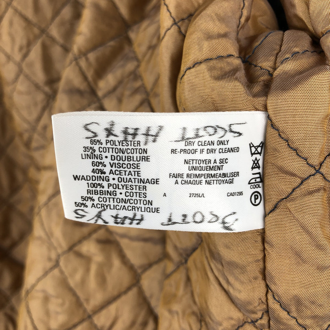 St. Michael padded blouson, men's size M (approx.), vintage. polyester ivory Vintage Second Hand