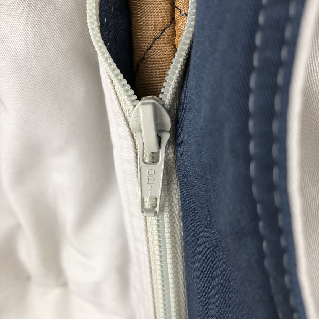 St. Michael padded blouson, men's size M (approx.), vintage. polyester ivory Vintage Second Hand