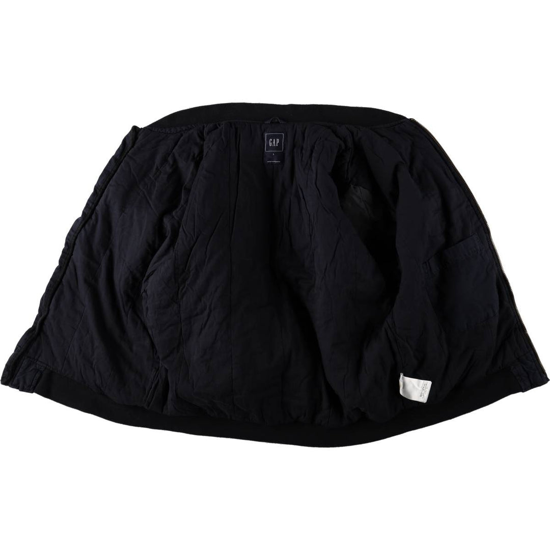 GAP Men's Padded Puffer Jacket (Size L) cotton navy blue type Vintage Second Hand