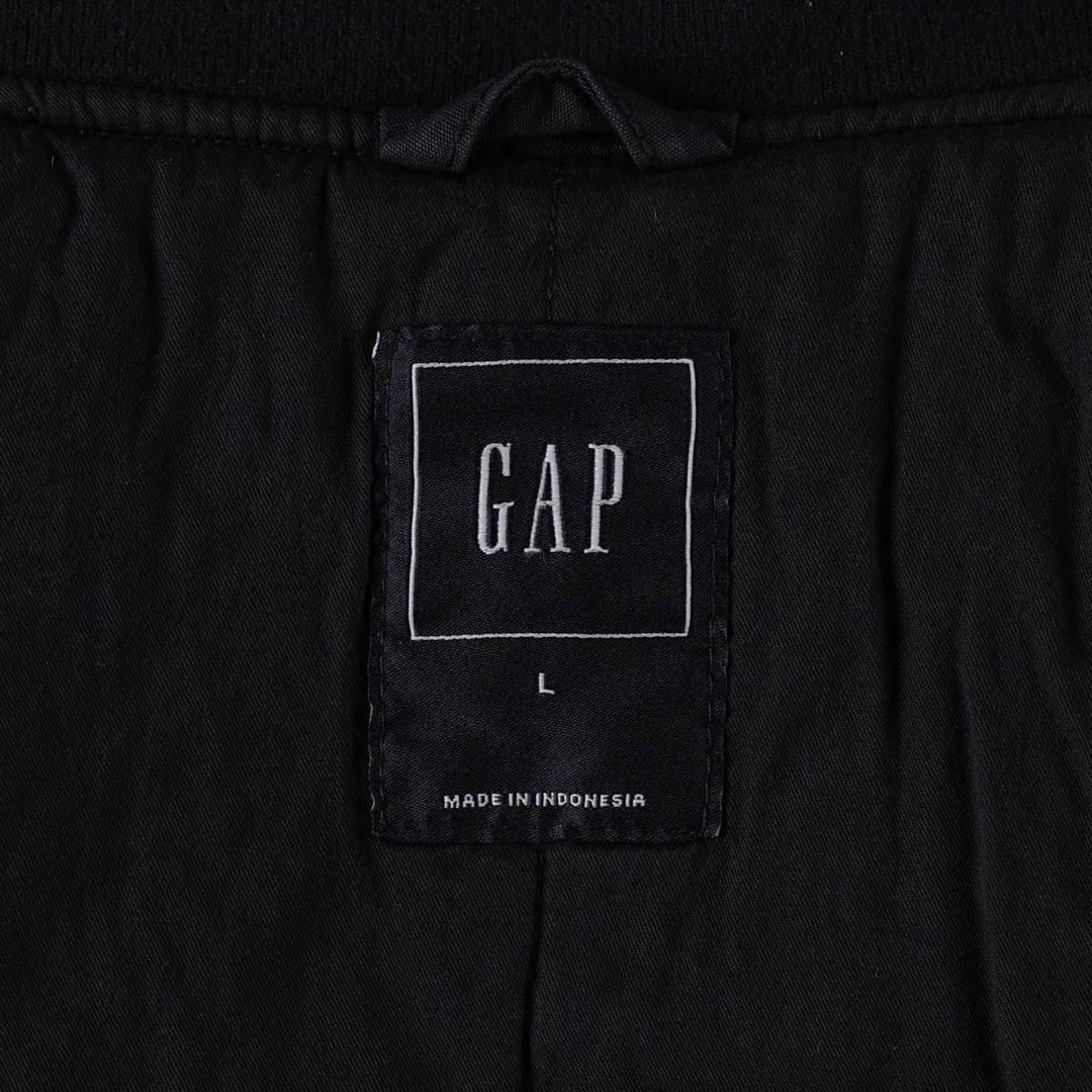 GAP Men's Padded Puffer Jacket (Size L) cotton navy blue type Vintage Second Hand