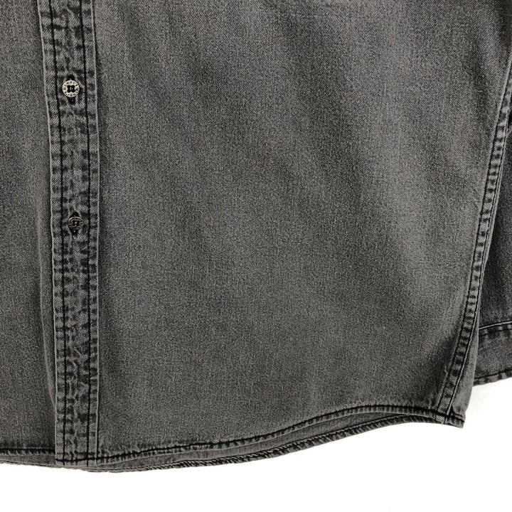 Levi's long sleeve denim shirt, men's size L cotton Charcoal Vintage Second Hand