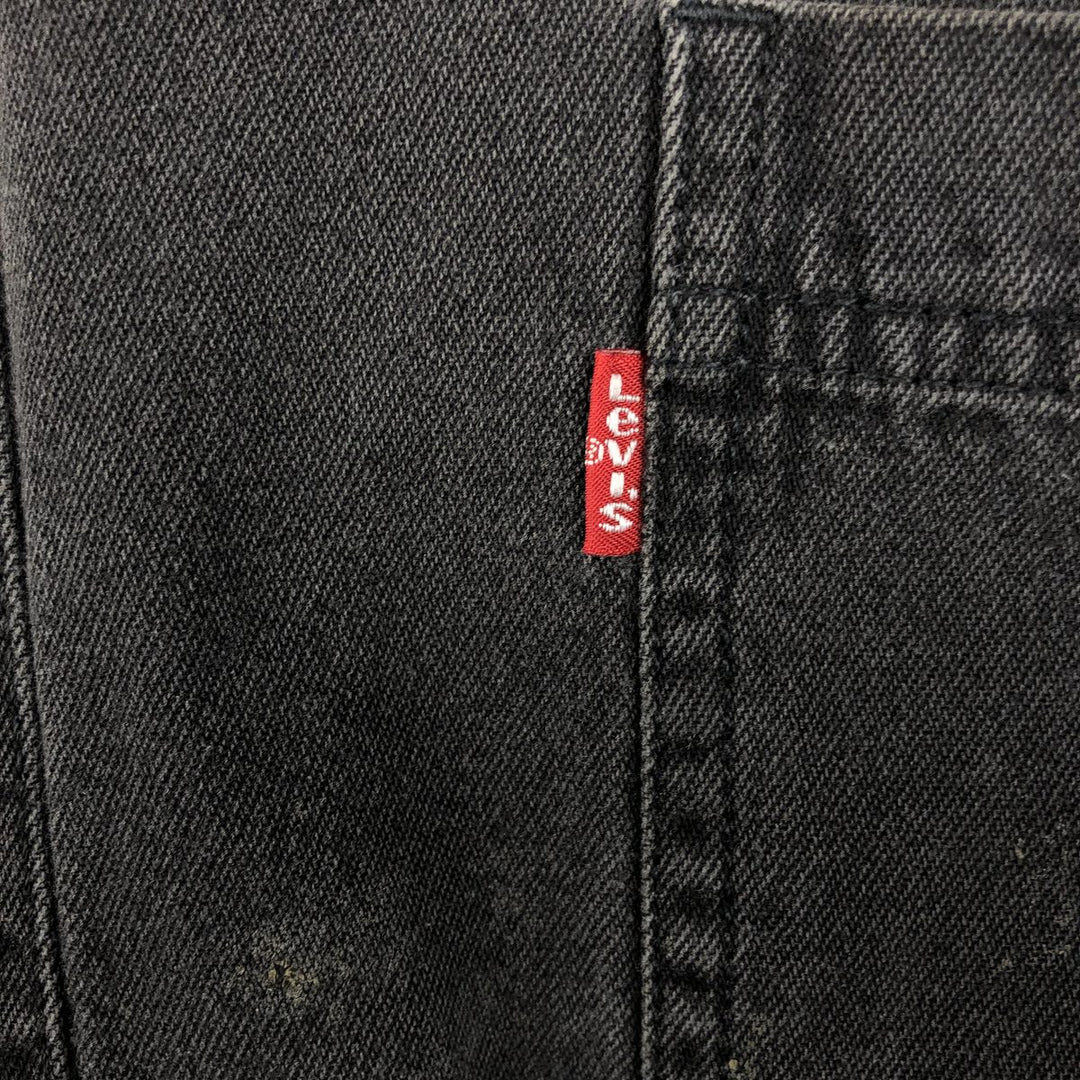 Levi's Red Tab Long Sleeve Black Denim Shirt, Men's Size XL cotton black type Vintage Second Hand