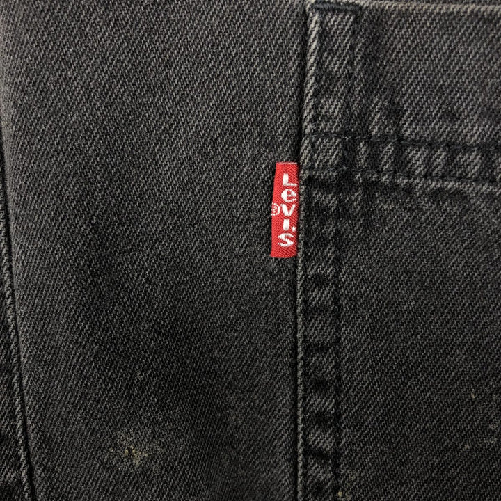 Levi's Red Tab Long Sleeve Black Denim Shirt, Men's Size XL cotton black type Vintage Second Hand