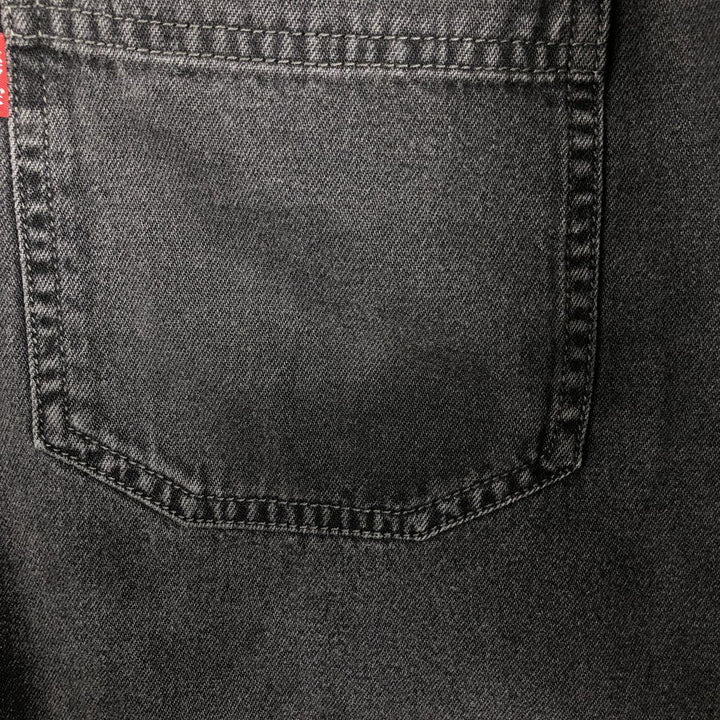 90'S Levi's RED TAB Long-Sleeve Black Denim Shirt, Men's Size L (approx.), Vintage cotton black type Vintage Second Hand