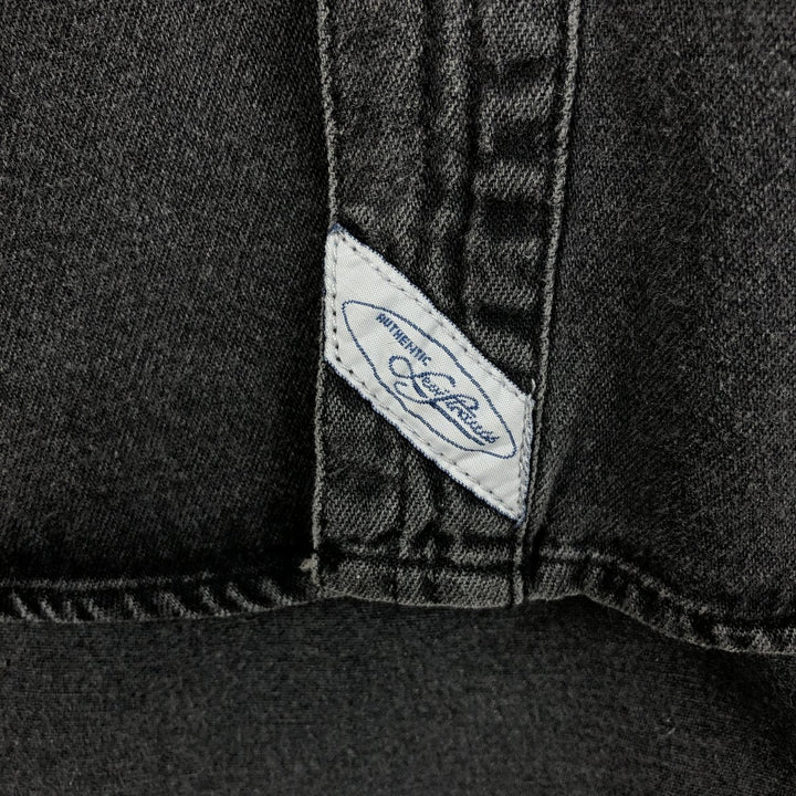 Levi's long-sleeved black denim shirt, made in the Philippines, men's size L equivalent. cotton black type Vintage Second Hand