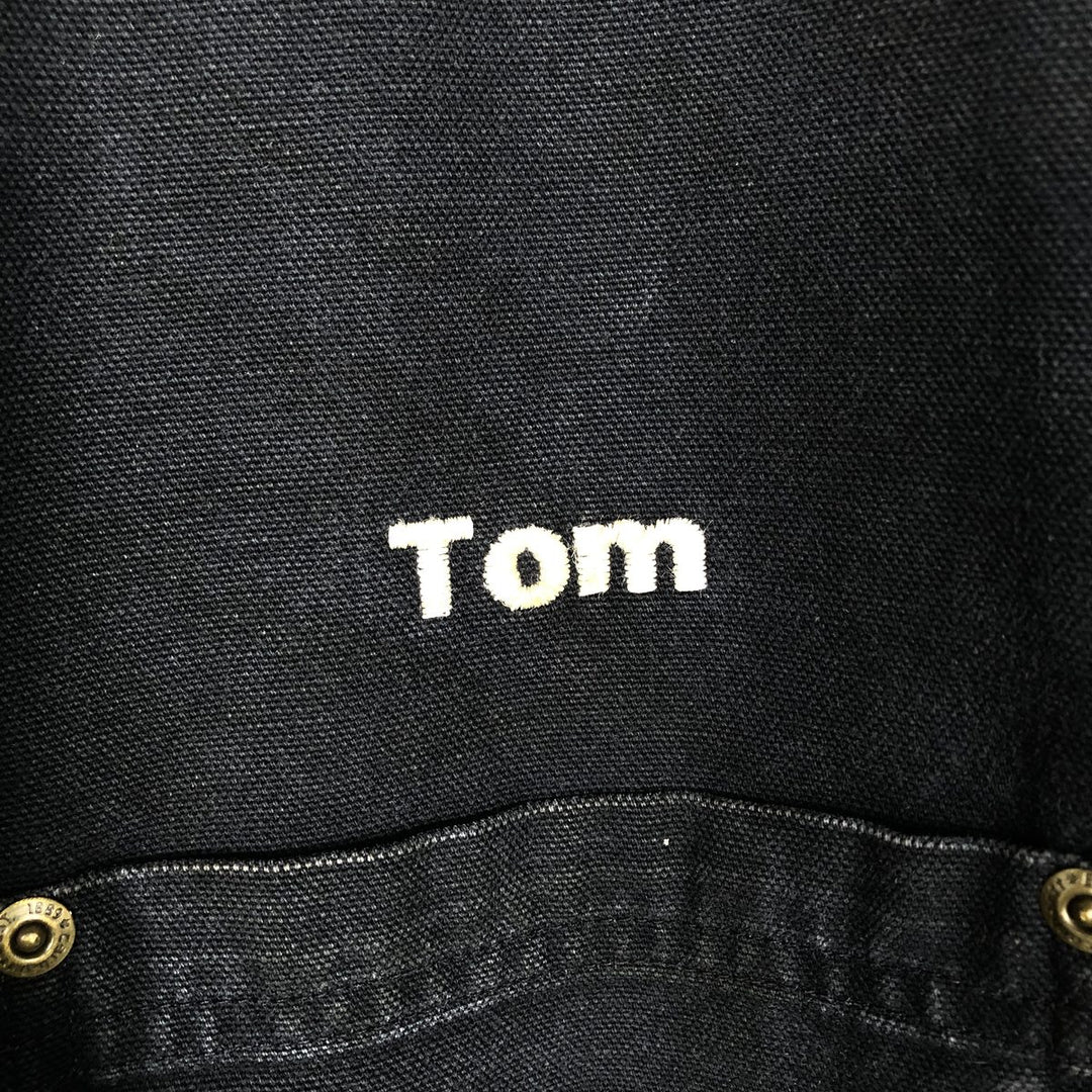 Carhartt Long Sleeve Duck Work Shirt, Men's Size Medium cotton black type Vintage Second Hand