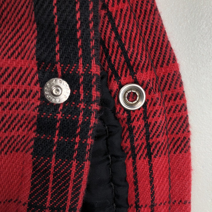 Five Brother Long-Sleeve Heavy Flannel Check Shirt, Boxy Shirt, Men's Size XL (approx.) unclear red type Vintage Second Hand